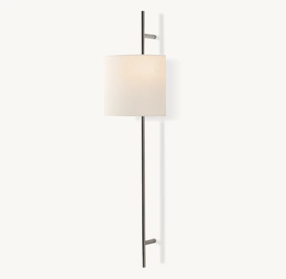 Vela Octagonal Bar Sconce - Circular Shade, Bedroom Wall Sconce, detail 18