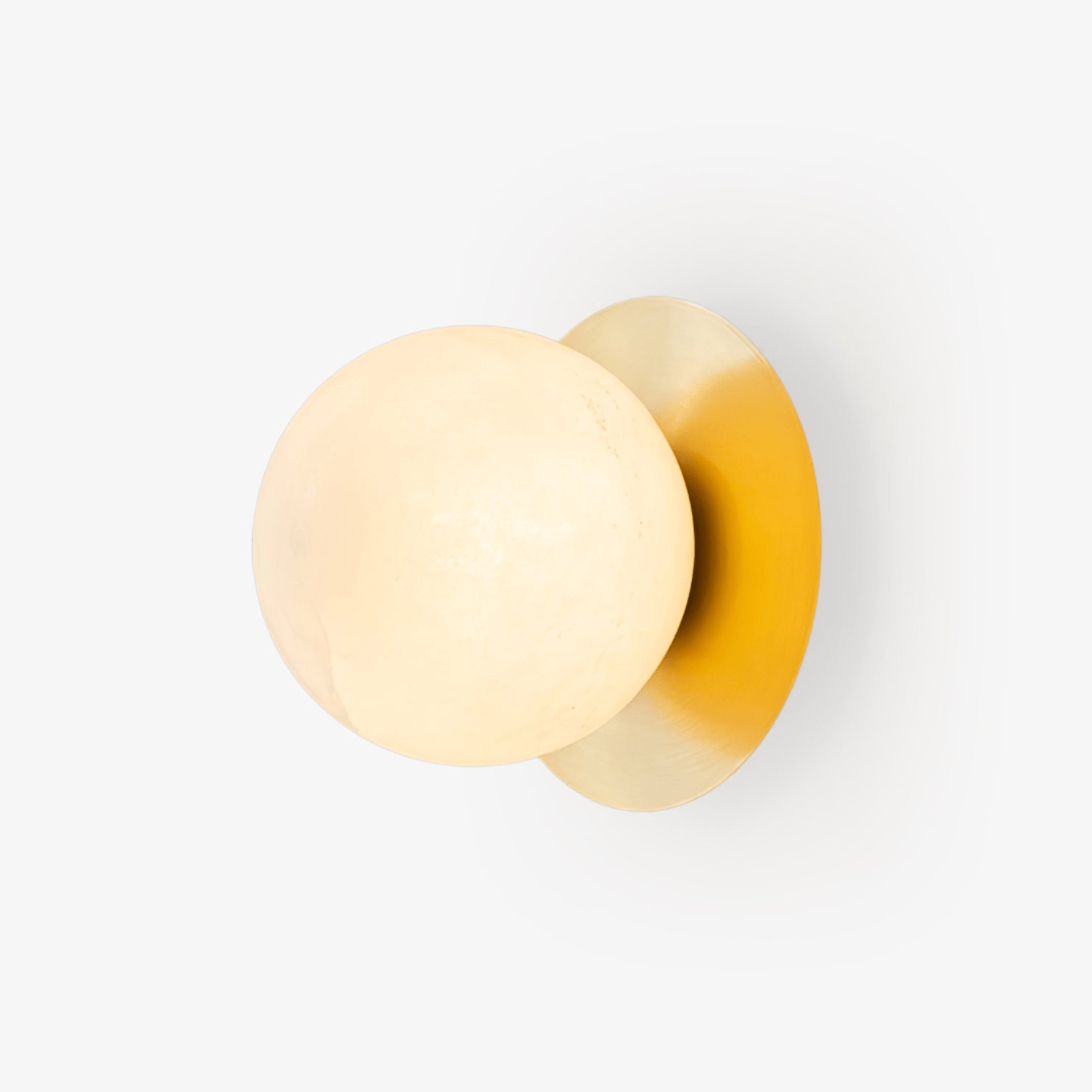 Orrila Dawn Alabaster Wall Light, Hardwired Wall Sconce, Metal, Dia 18cm x H 17cm