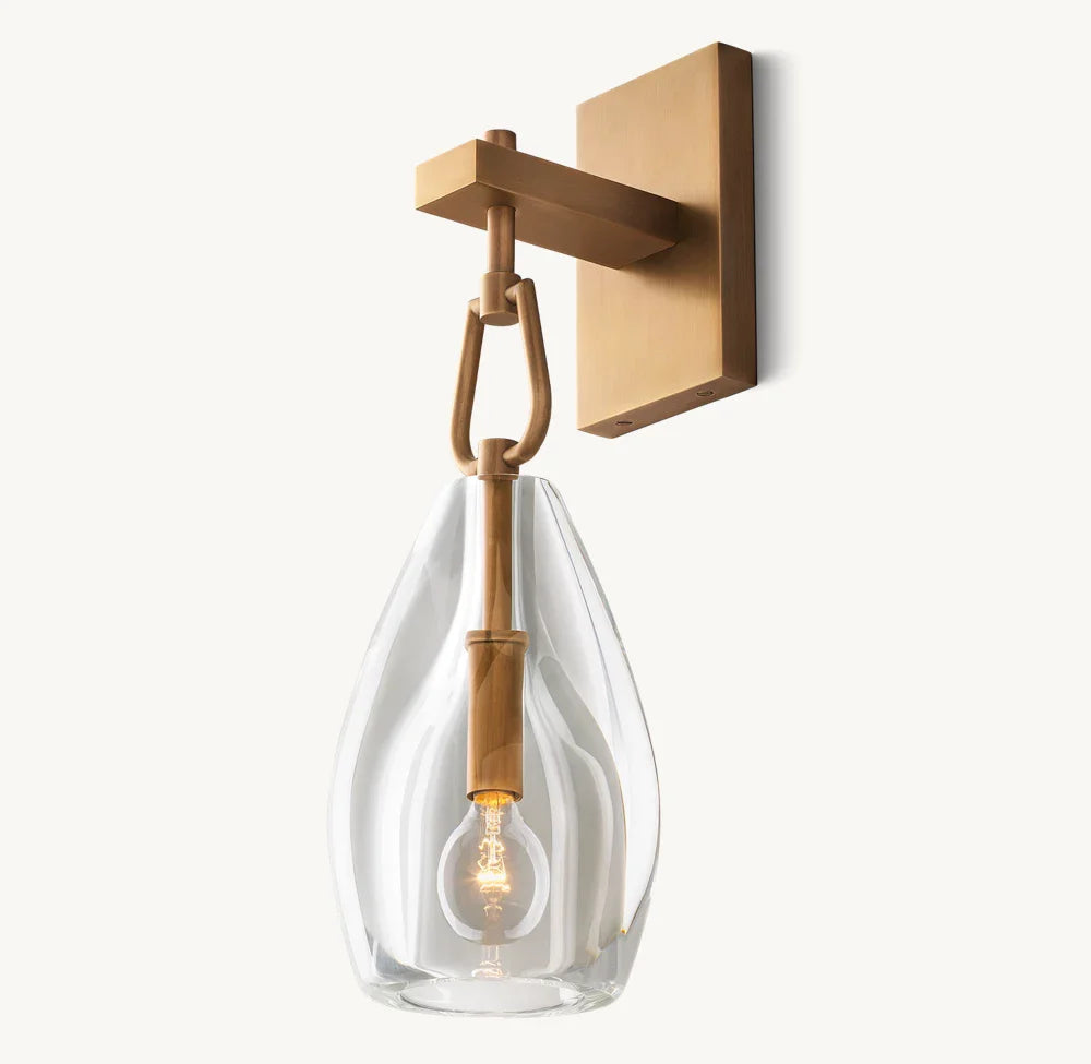 Botanist Flute Wall Light, Bedroom Wall Sconce, detail 7