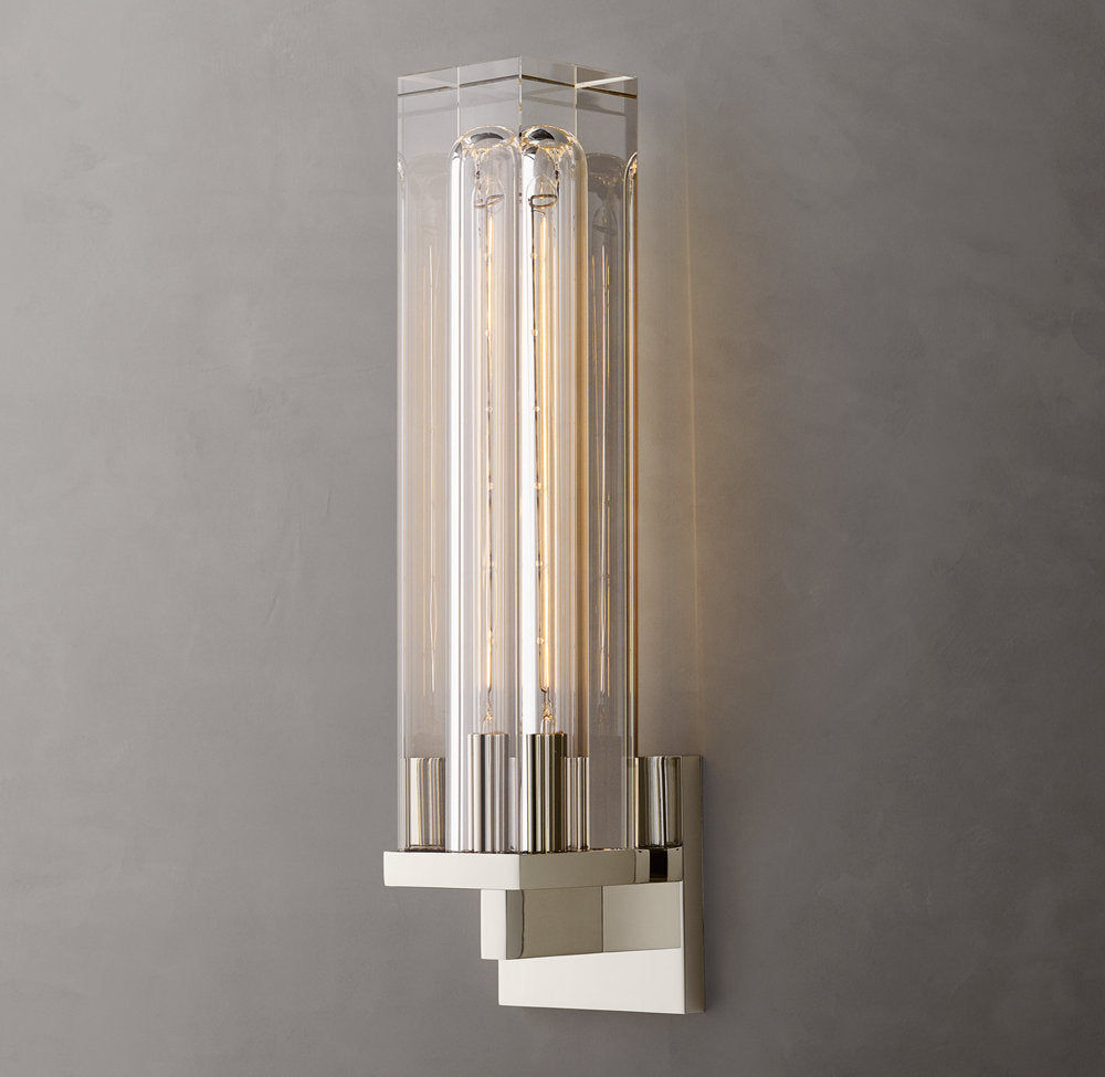 Savile Box Sconce, Bathroom Wall Sconce, detail 2