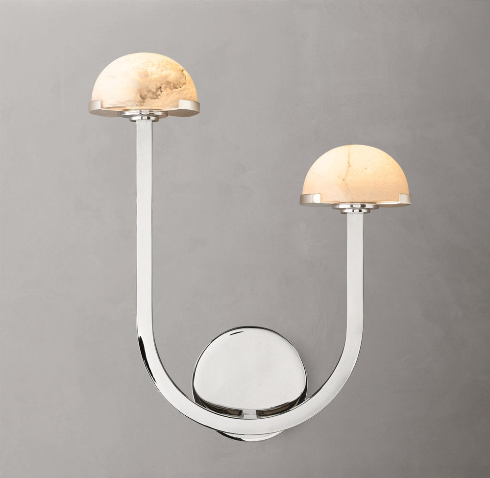 Pedra Double Wall Light - Right, Bedroom Wall Sconce, detail 12