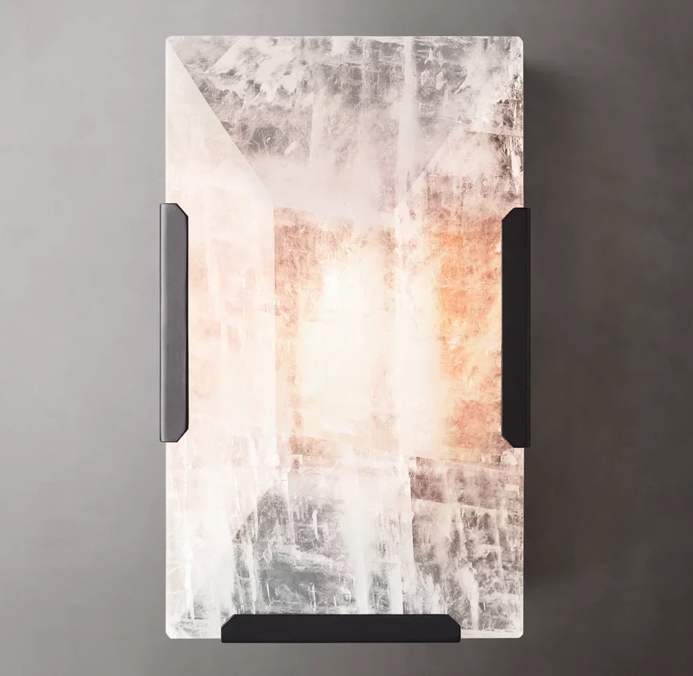 Harlow Calcite Wall Light, Bedroom Wall Sconce, detail 8