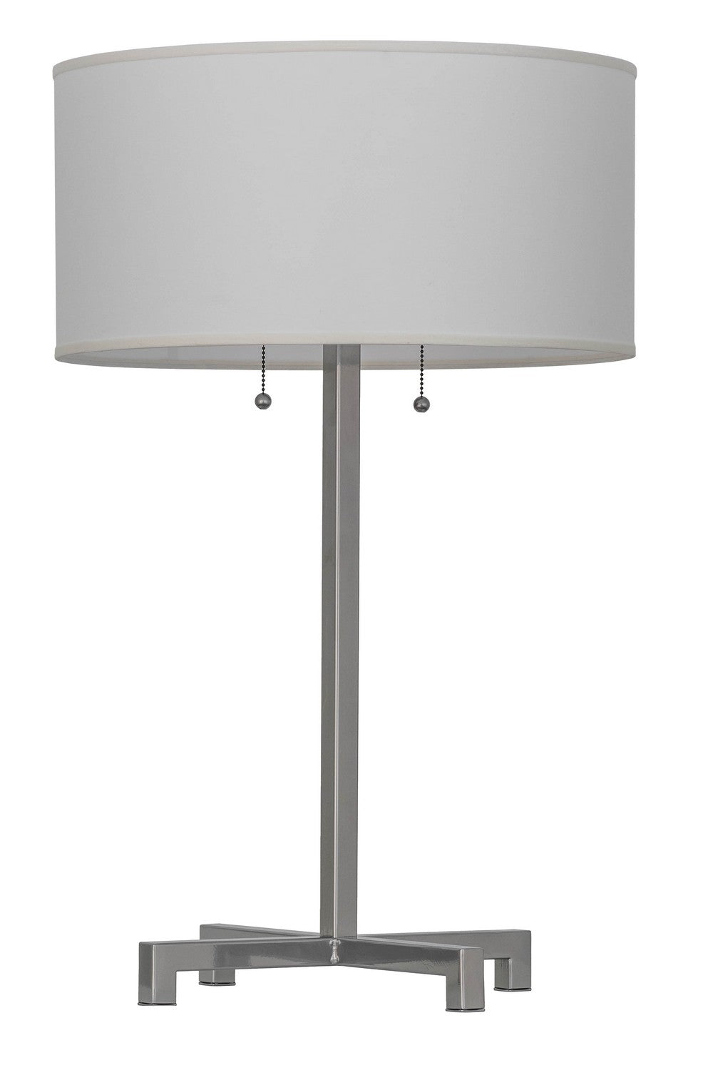 Cilindro 32 Inch 2-Light 32.00" Extreme Chrome Table Lamp detail view 2