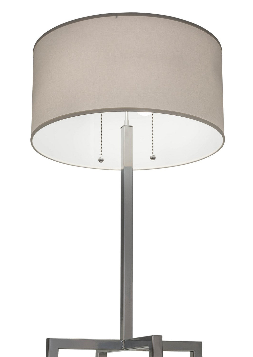 Cilindro 32 Inch 2-Light 32.00" Extreme Chrome Table Lamp detail view 5