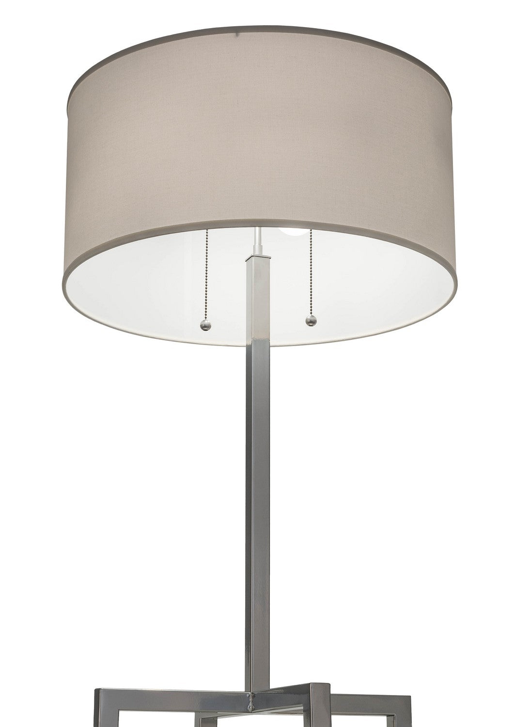 Cilindro 32 Inch 2-Light 32.00" Extreme Chrome Table Lamp detail view 5