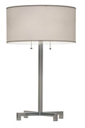 Cilindro 32 Inch 2-Light 32.00" Extreme Chrome Table Lamp front view