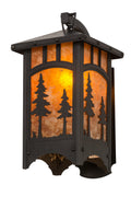 Tall Pines 1-Light 15.00" Craftsman Brown Wall Sconce front view