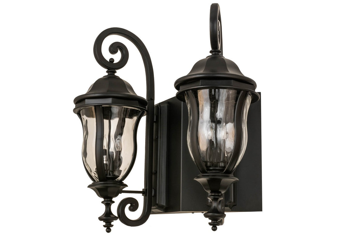 Monticello 8-Light 35.50" Black Wall Sconce detail view 2