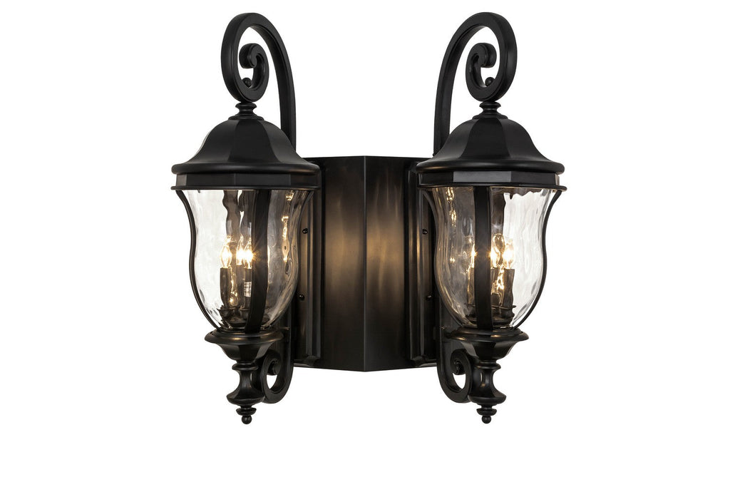 Monticello 8-Light 35.50" Black Wall Sconce detail view 4