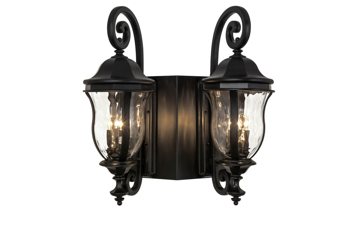 Monticello 8-Light 35.50" Black Wall Sconce detail view 4