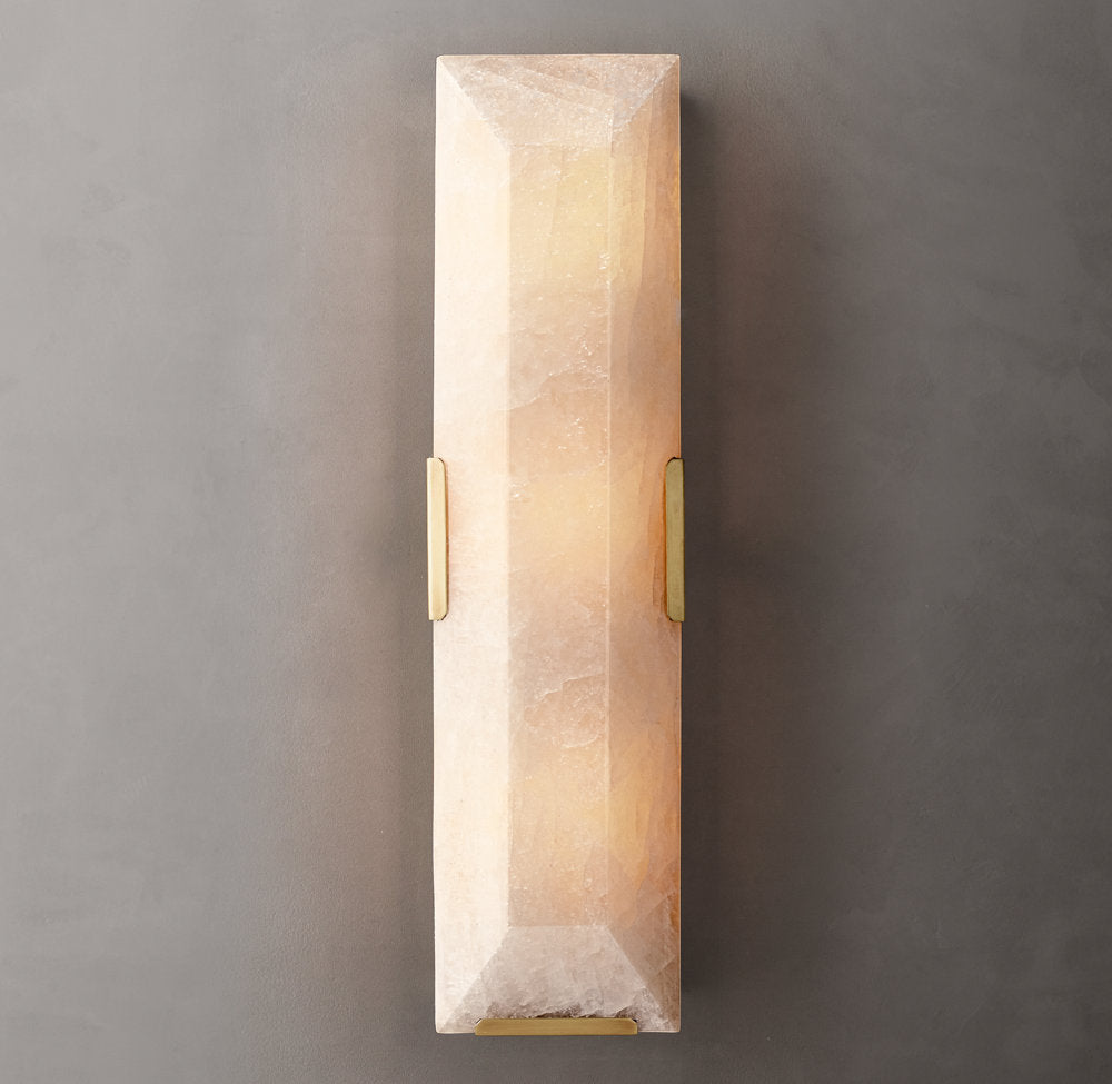 Harlow Calcite Linear Wall Light, Bedroom Wall Sconce, detail 4