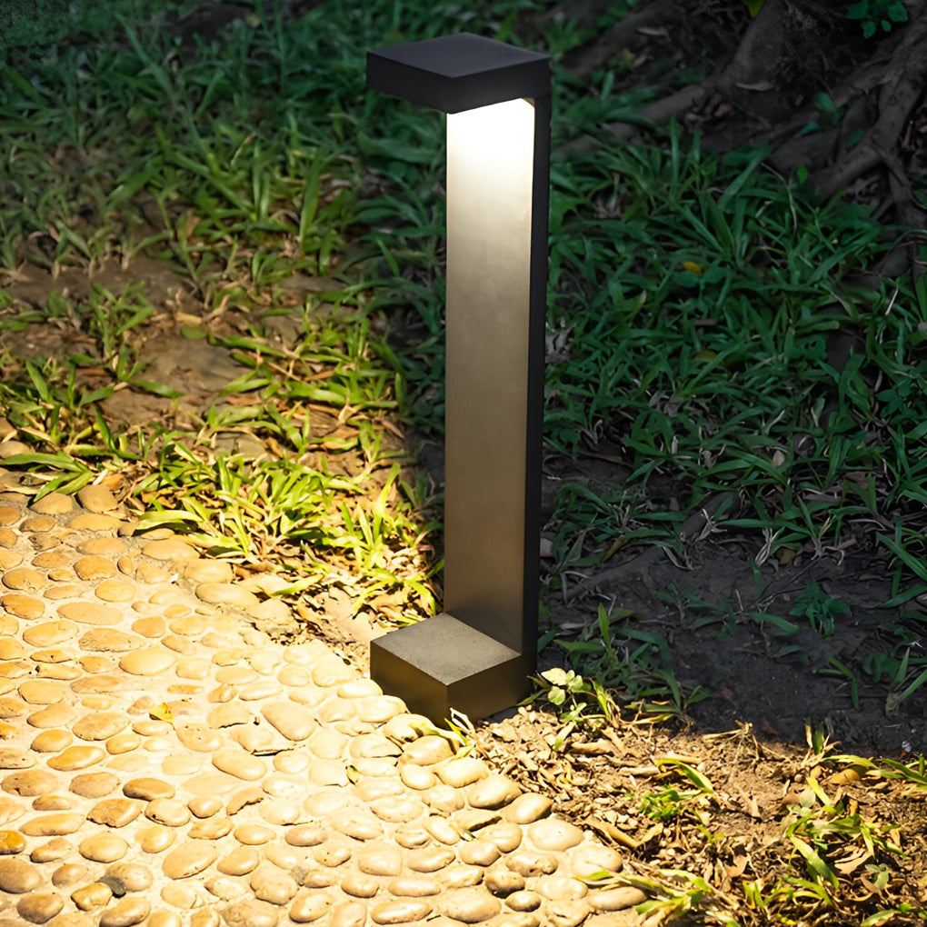 I-Shaped Waterproof Aluminum LED Black Contemporary Exterior Pathway Lights, Outdoor Wall Light, detail 4