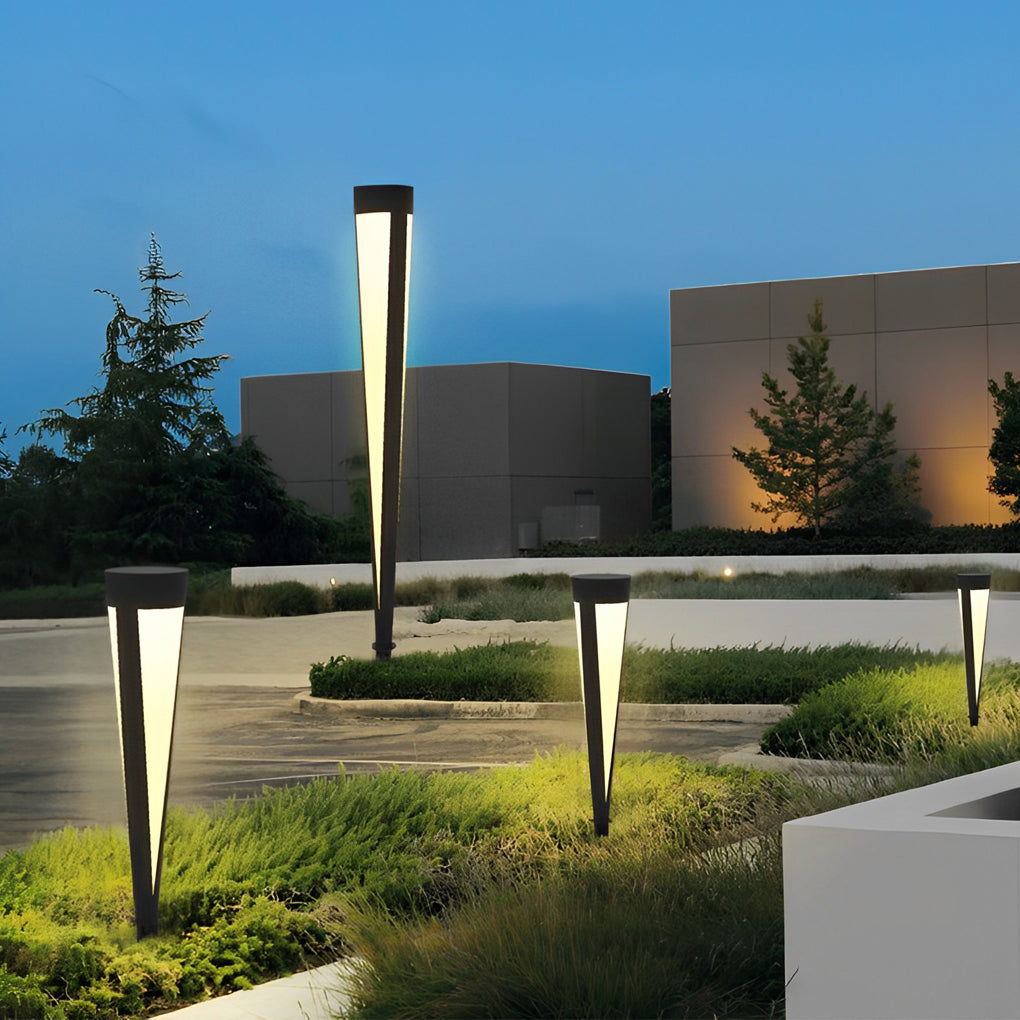 Circular Exterior Waterproof LED Gray Contemporary Solar Exterior Lights Lawn Lamp, Outdoor Wall Light, detail 5