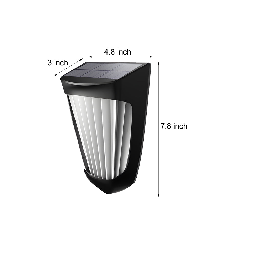 2PCS Exterior 10 LED Solar Fence Lights Waterproof, Outdoor Wall Light, detail 5