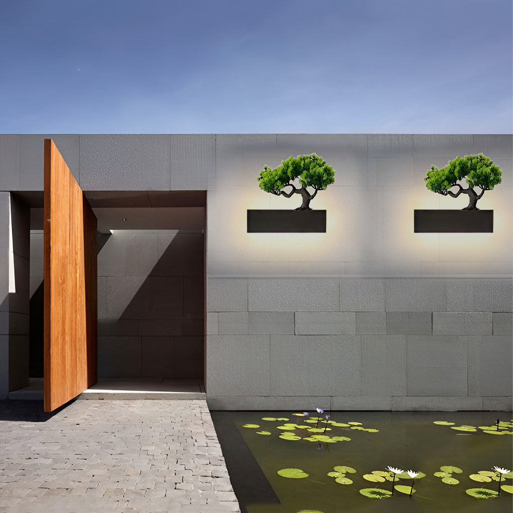 Waterproof Strip Landscape Decorative Contemporary Exterior Wall Fixtures Sconces, Outdoor Wall Light, detail 6