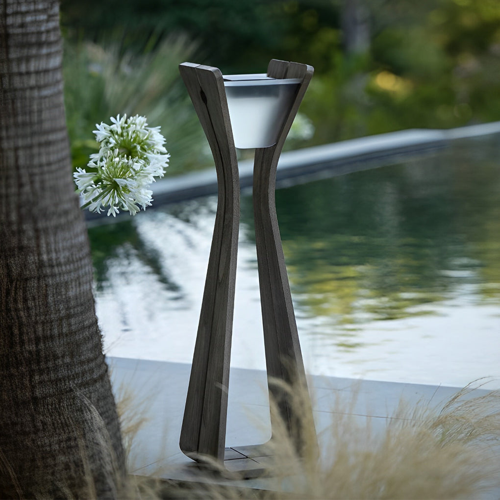 Waterproof Stainless Steel LED Contemporary Solar Pathway Lights Exterior Lamp, Outdoor Wall Light, detail 5