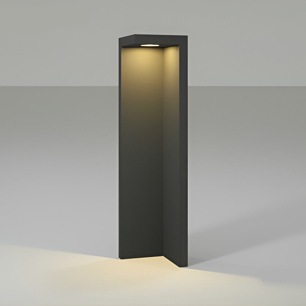 Waterproof LED Gray Contemporary Exterior Path Lights Solar Fence Post Lights, Outdoor Wall Light, detail 7