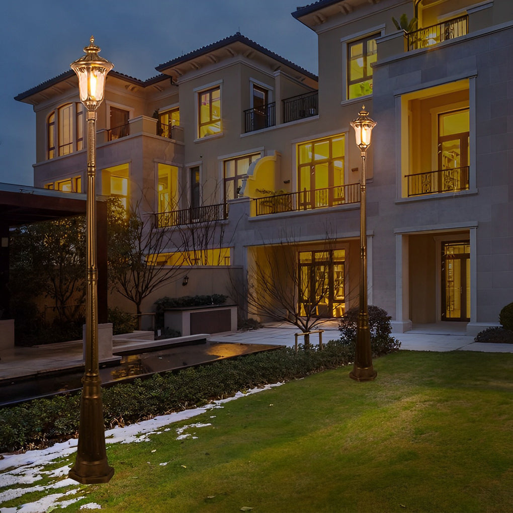 Ceramic Retro Waterproof Aluminum LED Elegant Bronze European-Style Street Lights, Outdoor Wall Light, detail 2