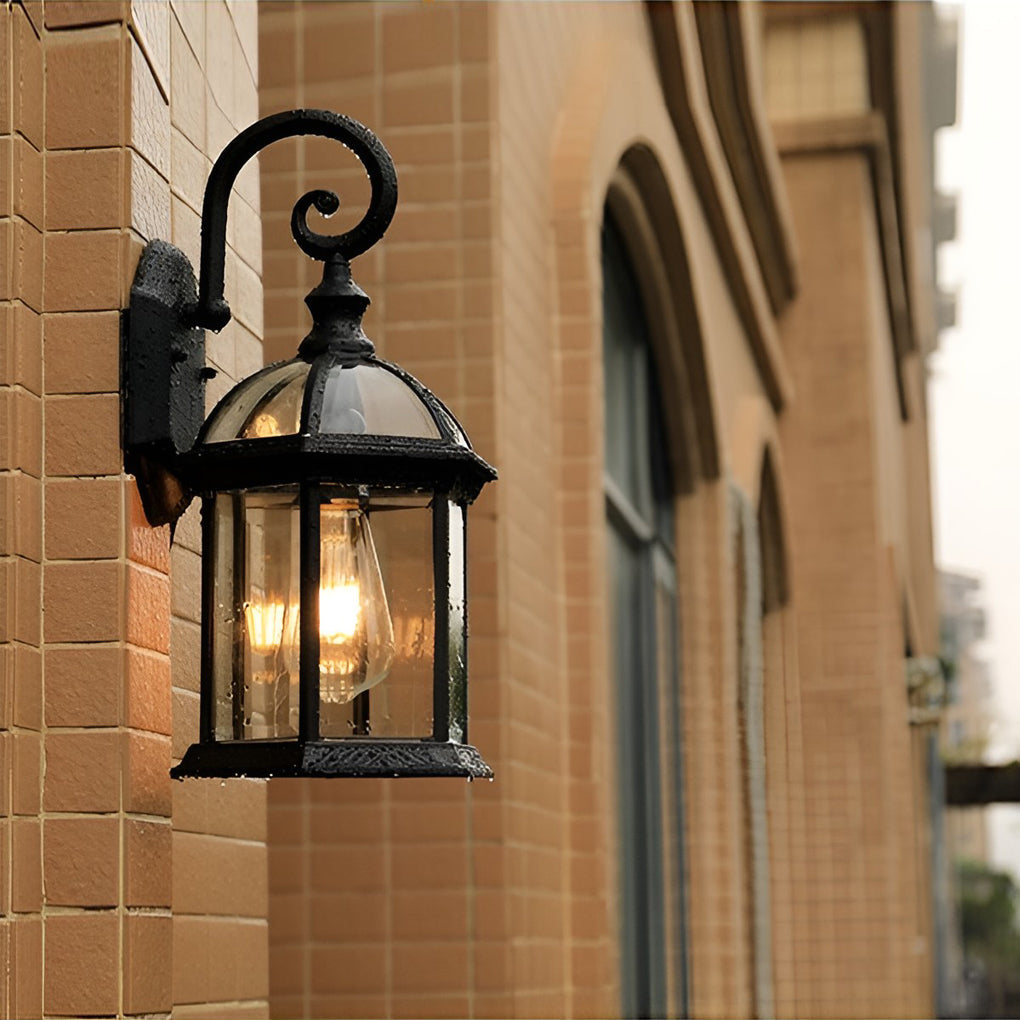 Double-layer Waterproof Glass E27 Vintage Wall Light, Wall Sconce, detail 3