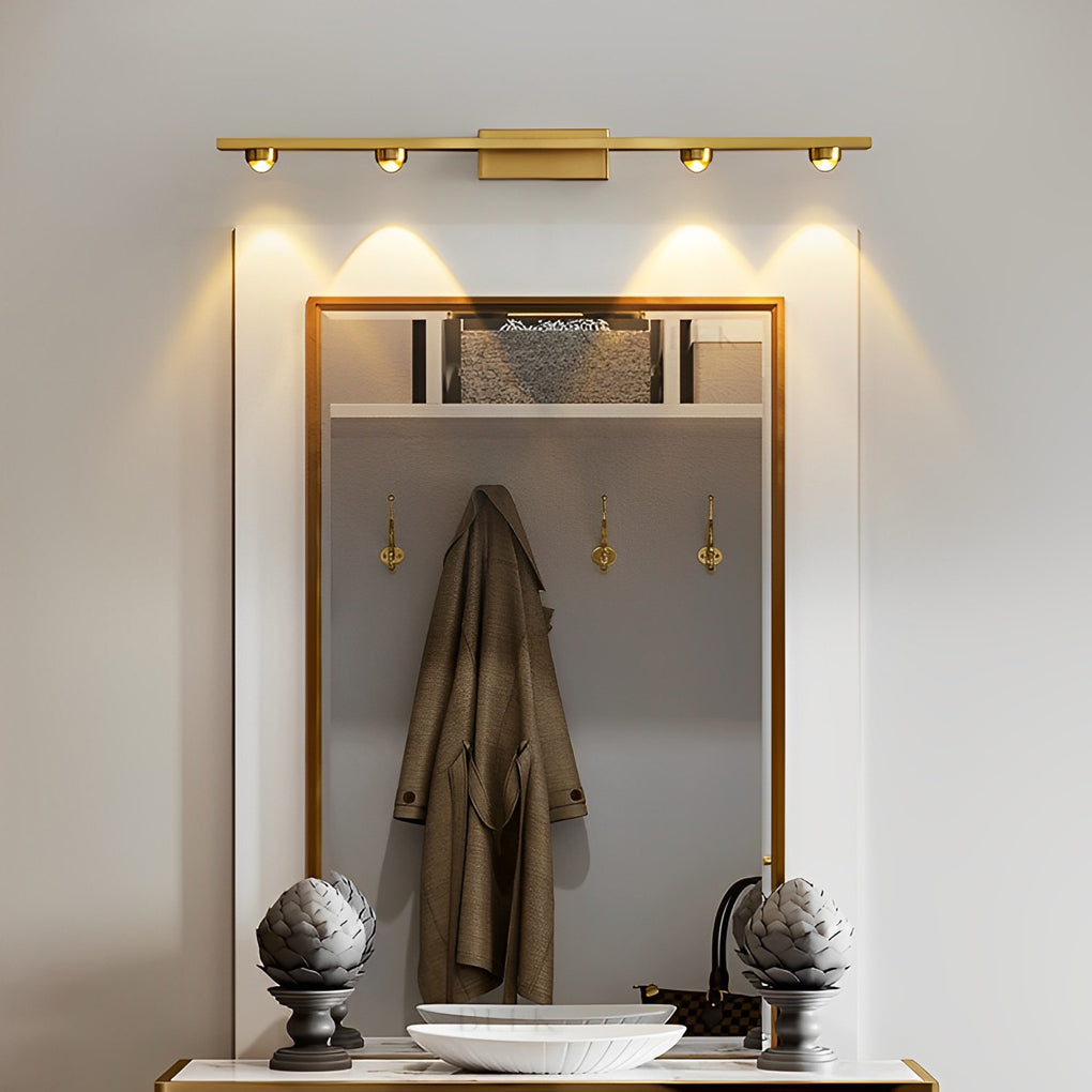3/4 Lights Copper LED Wall Washer Projection Nordic Wall Light Wall Fixtures, Hardwired Wall Sconce, detail 3