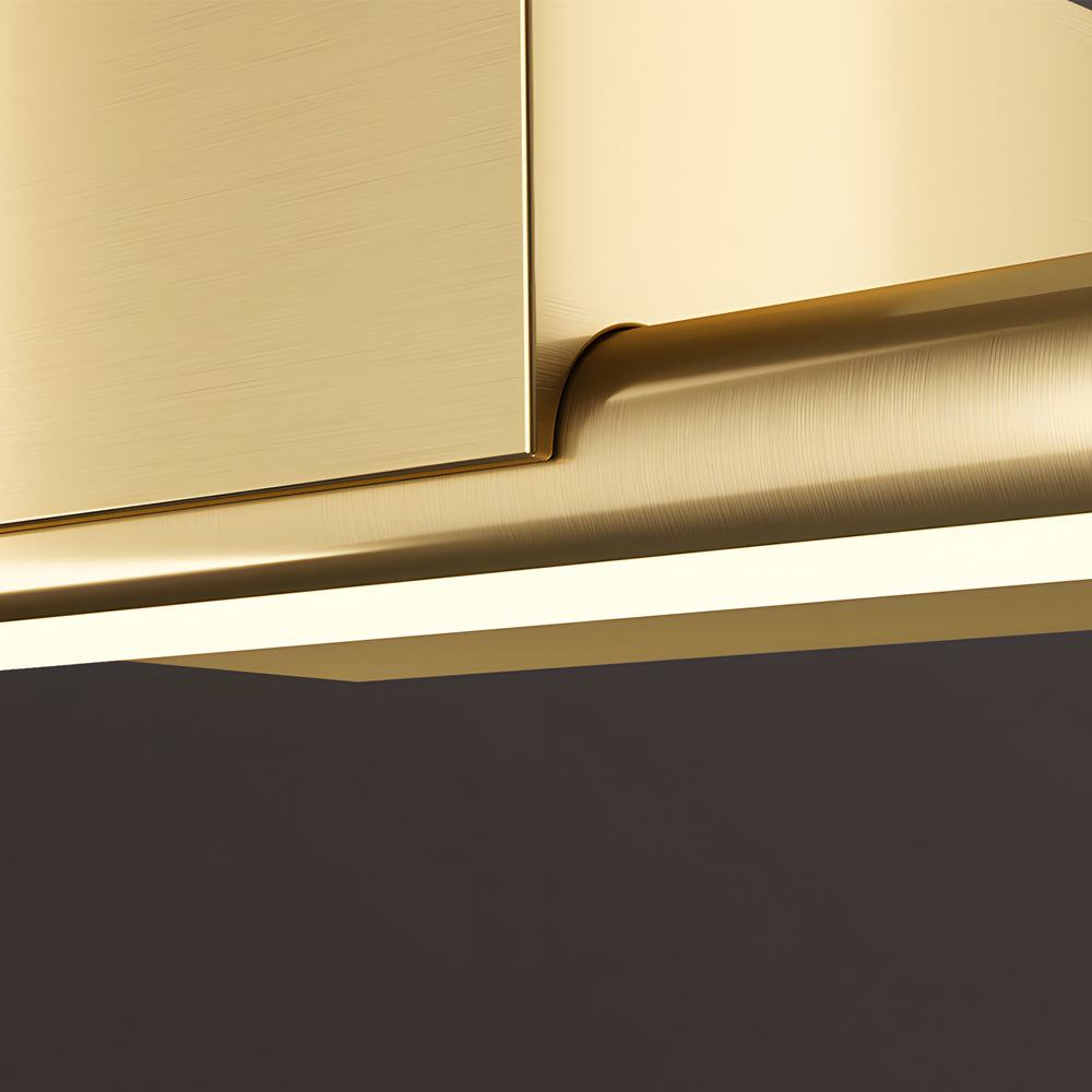 Brushed Brass Linear LED Vanity Fixture with Slim Cylinder Design for Bathrooms, Bathroom Vanity Light, detail 5
