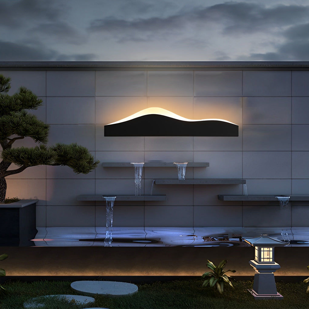 Mountain Scenery Creative Waterproof LED Contemporary Exterior Wall Fixtures, Outdoor Wall Light, detail 2