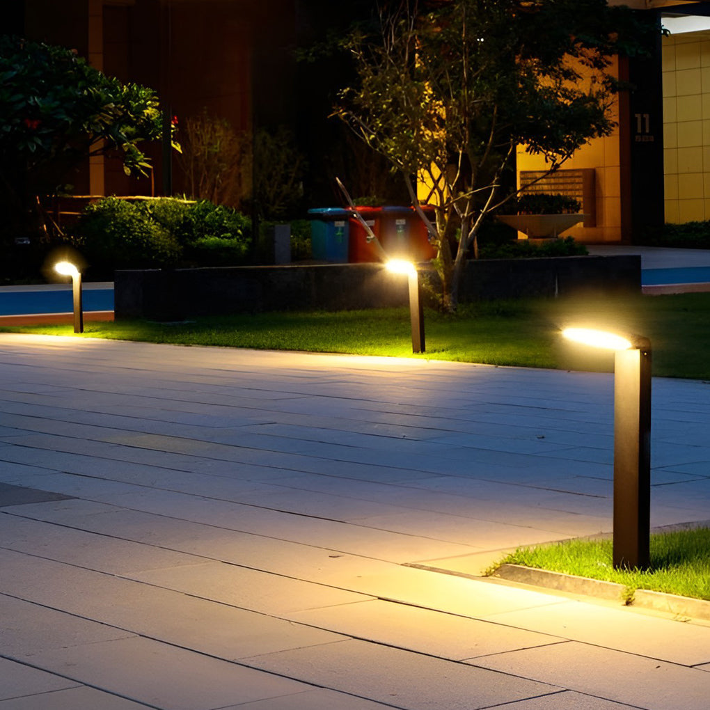 Spoon-shaped Waterproof 18W LED Black Contemporary Wall Light Pathway Lights, Wall Sconce, detail 4