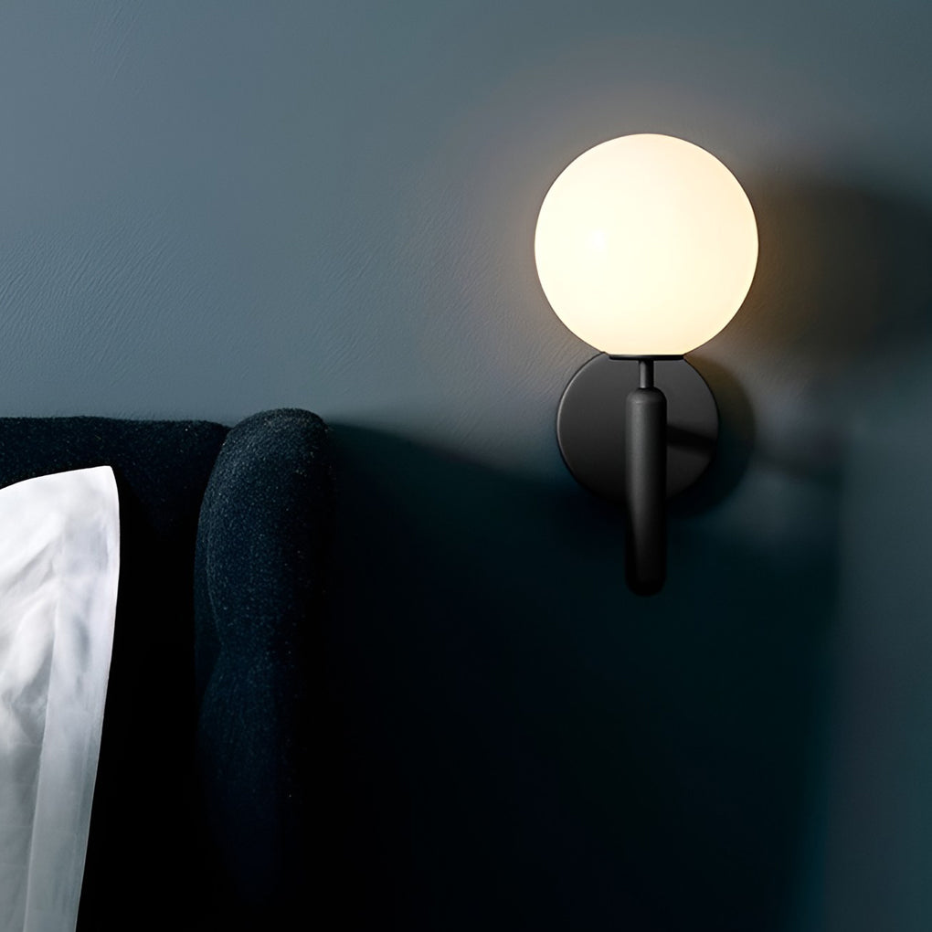 Glass Ball Shaped 5W LED Nordic Wall Light, Bedroom Wall Sconce, detail 3