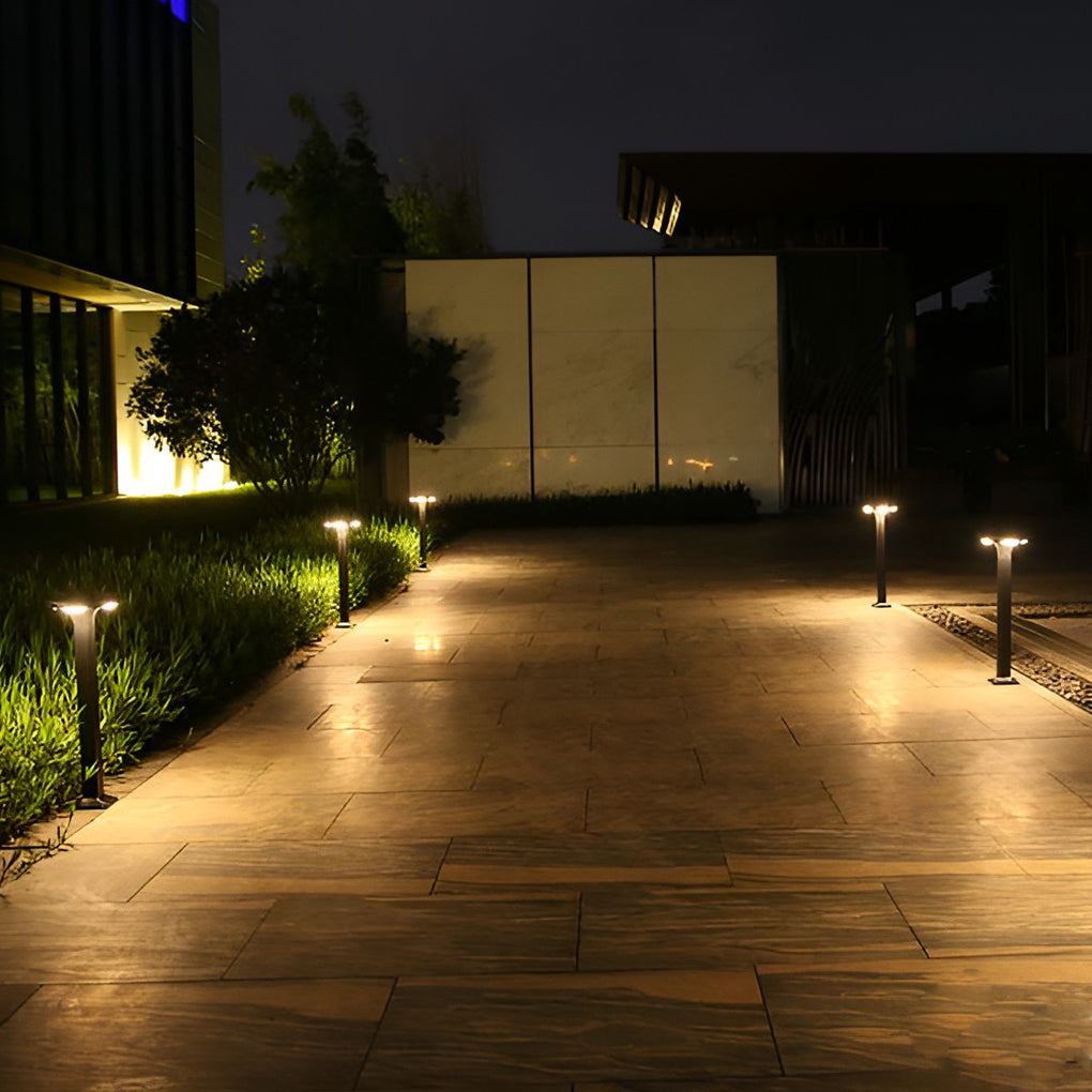 Square Waterproof LED Exterior Black Contemporary Path Lights Post Lighting, Outdoor Wall Light, detail 5