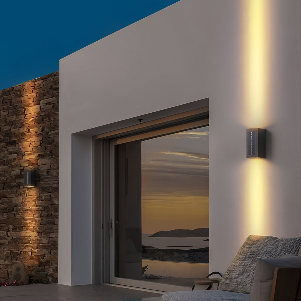 Box Waterproof Up and Down Lights LED Solar Contemporary Wall Light, Wall Sconce, detail 4