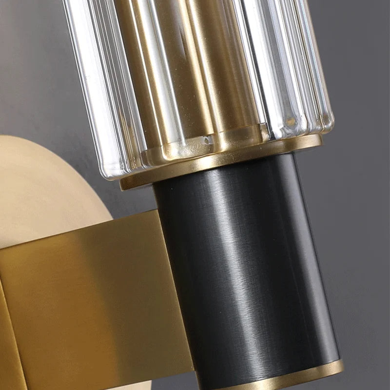 Palermo 2-Head Retro Brass Wall Light, Bathroom Wall Sconce, detail 4