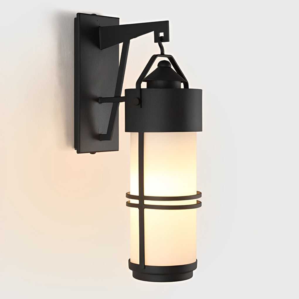 Country Retro Waterproof Black American-style Wall Light Exterior Lights, Wall Sconce, detail 6