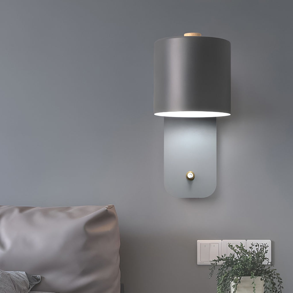 Creative Adjustable Circular Nordic Wall Light, Bedroom Wall Sconce, detail 3