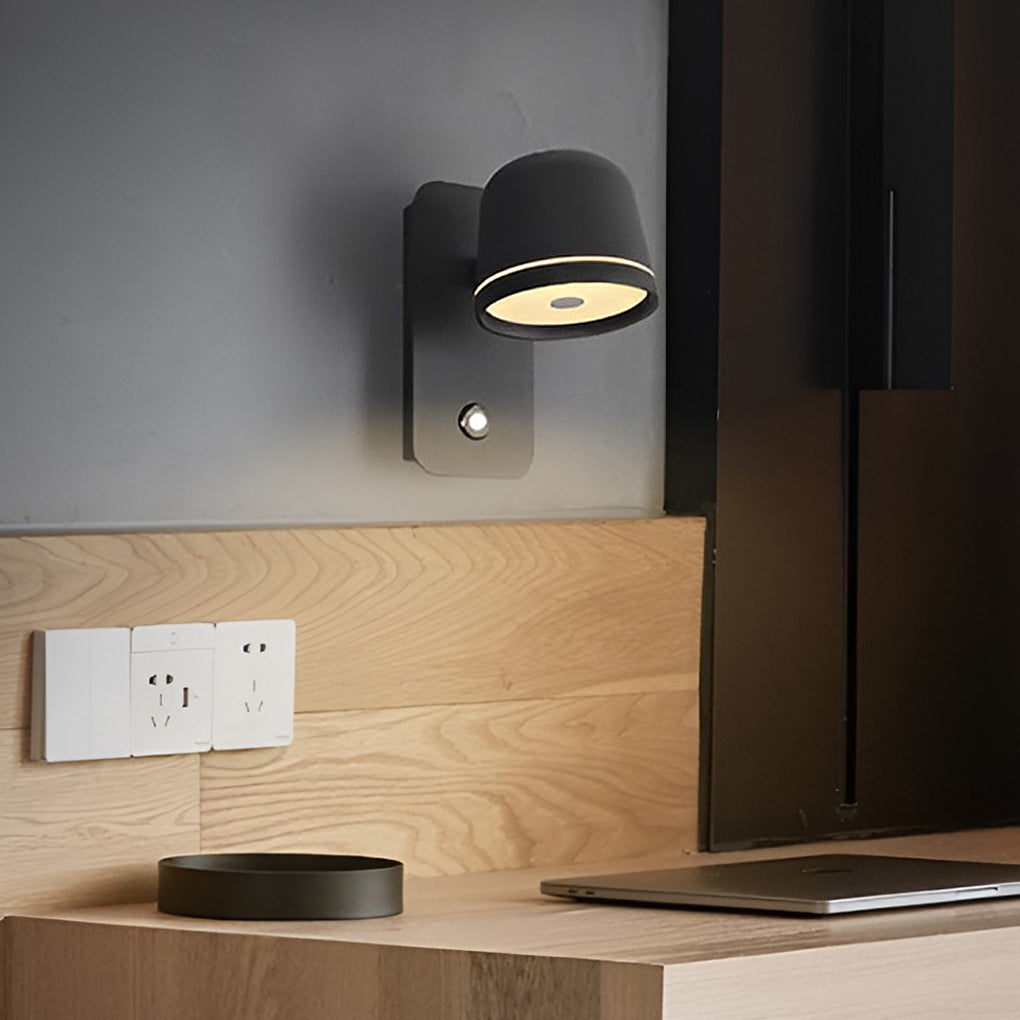 Adjustable Circular Stepless Dimming LED Nordic Wall Light, Bathroom Wall Sconce, detail 4