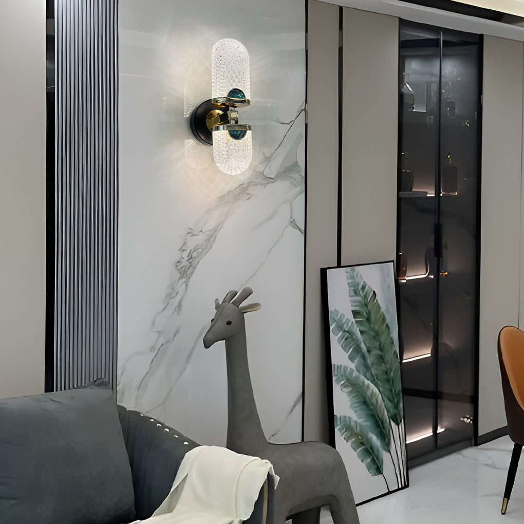 Creative LED Wall Fixtures with Three-Step Dimming - Up and Down Light Effect, Bedroom Wall Sconce, detail 4