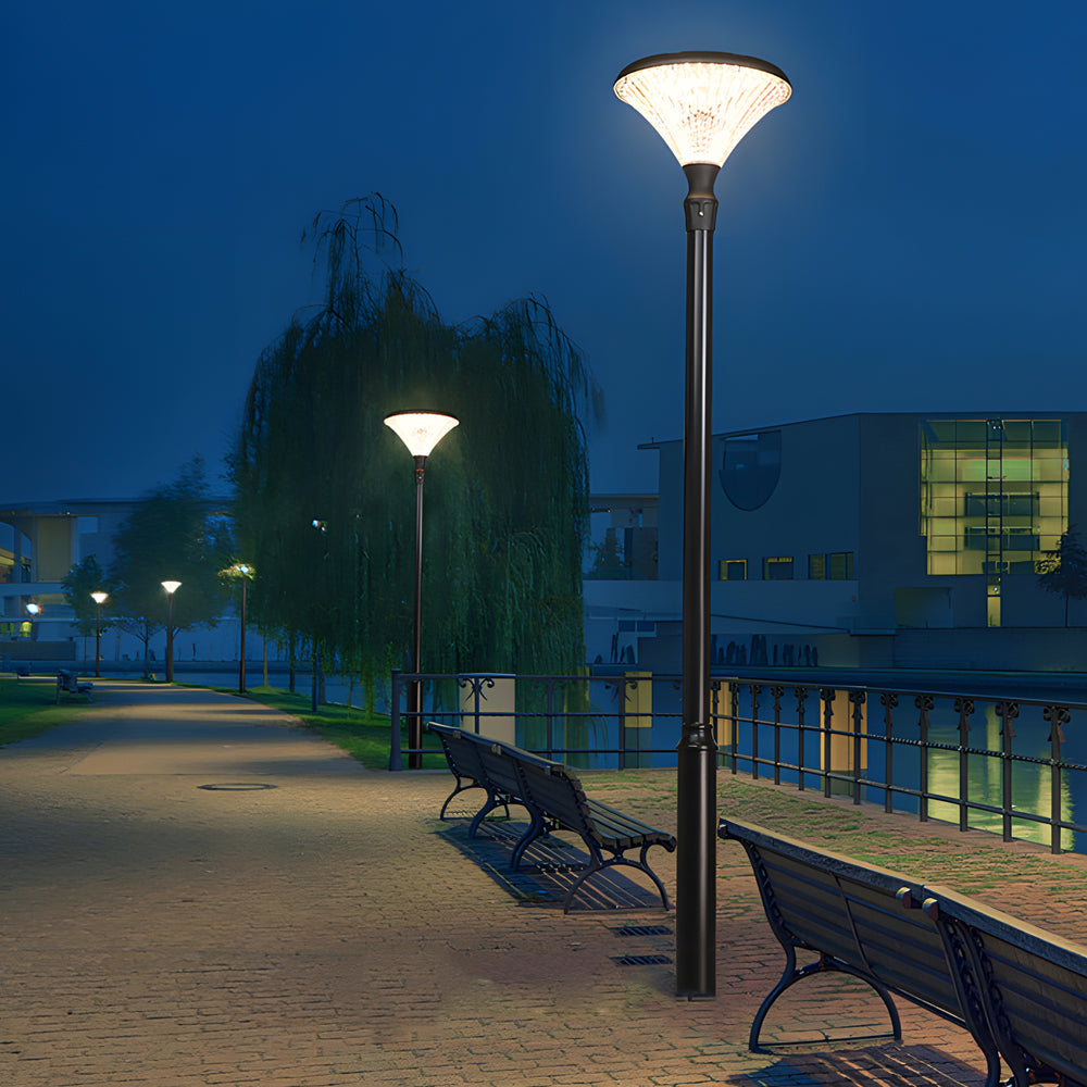 1-Light Black Exterior LED Solar Lamp Post and Pole Street Light, Outdoor Wall Light, detail 7