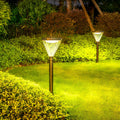 Waterproof Intelligent Light Control Led Black Contemporary Solar Lawn Lamp, Outdoor Wall Light, Die-cast Aluminum, 24"