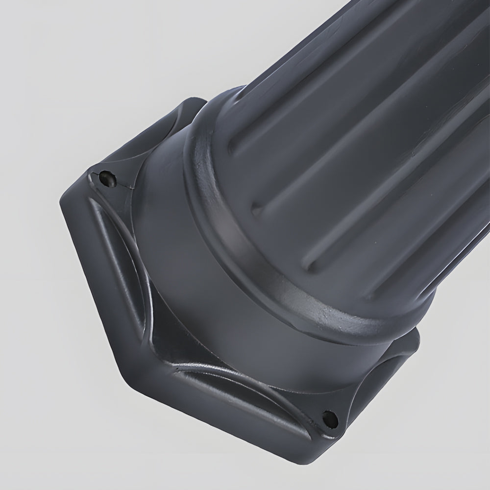 3-Light Black Finish Traditional Exterior Street Lights with Post Top, Outdoor Wall Light, detail 4
