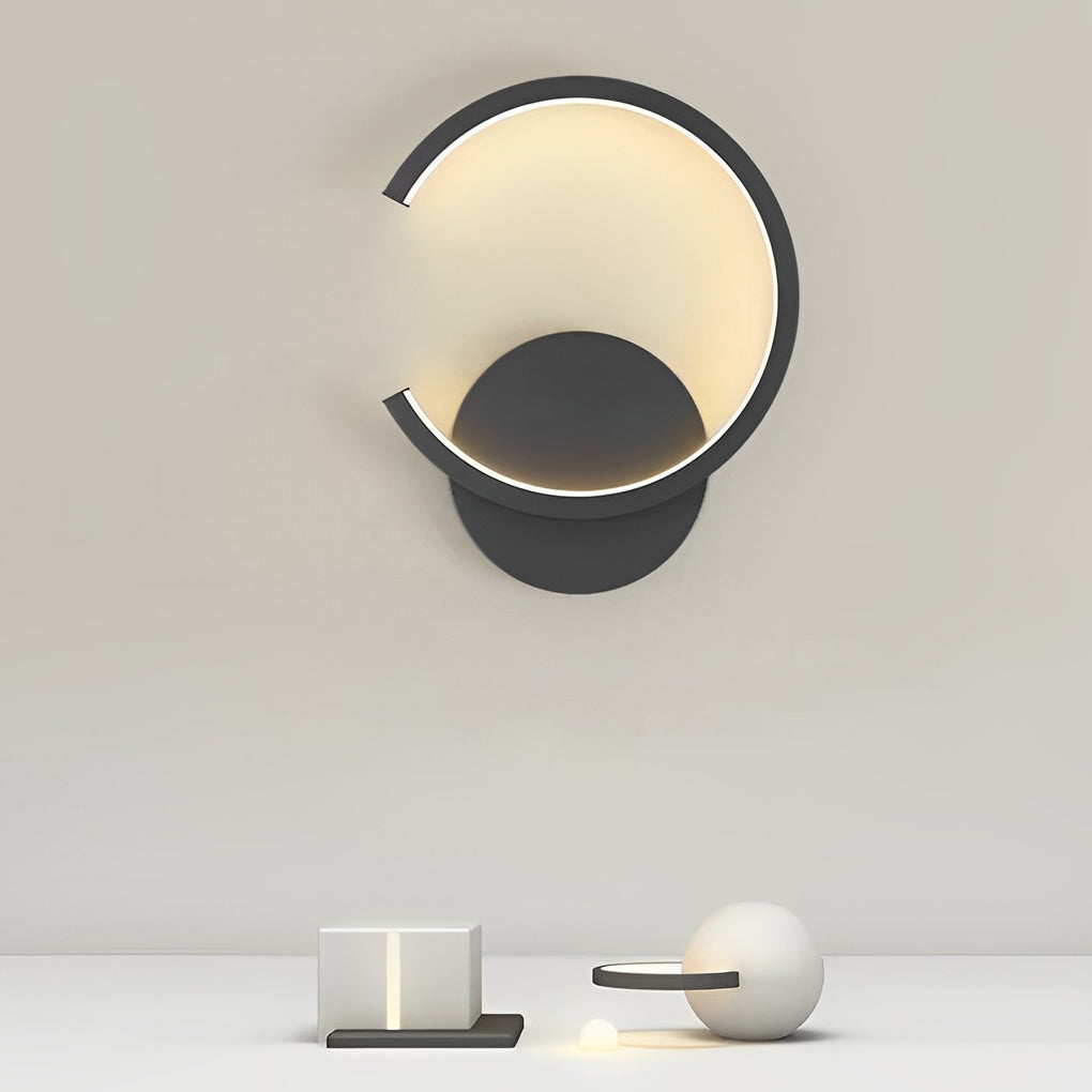 Creative Circular Stepless Dimming LED Nordic Wall Light Sconces Lighting, Bedroom Wall Sconce, detail 5