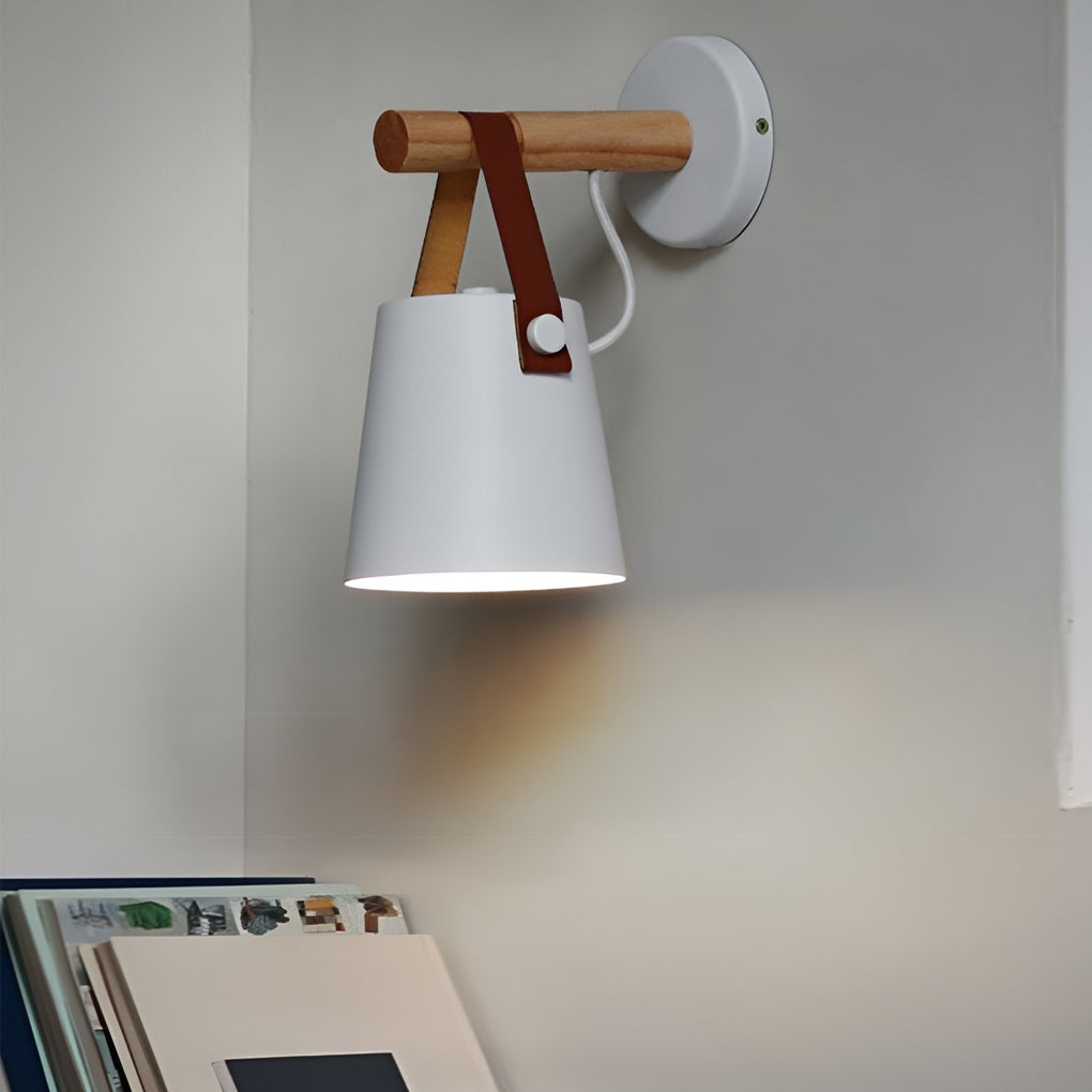 Timeless Wood Metal Nordic Plug-In Wall Light, Plug-In Wall Sconce, detail 4
