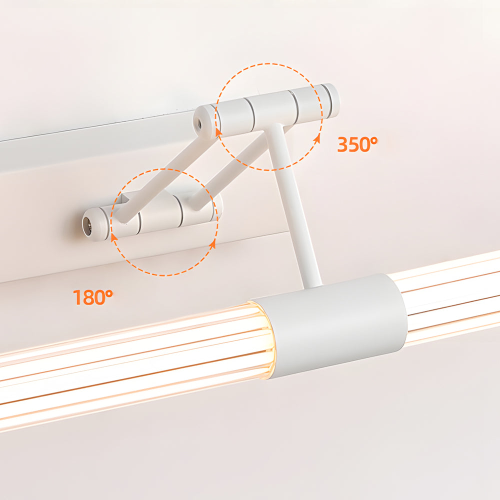Foldable LED Vanity Fixture with Dual Adjustable Arms and 360-Degree Lighting, Bathroom Vanity Light, detail 4