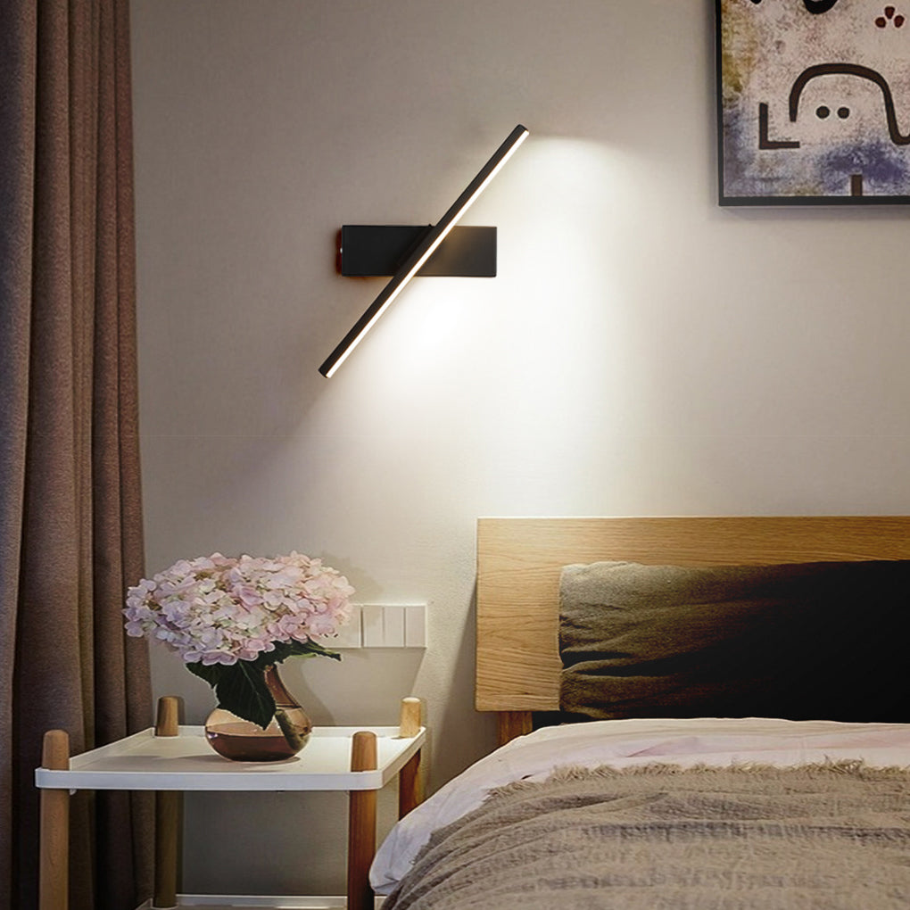 330° Rotatable Creative Strip LED Contemporary Wall Light, Bedroom Wall Sconce, detail 10