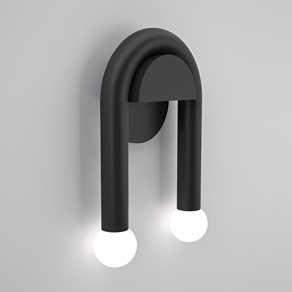 Creative 2 Lights Black Nordic Wall Light Decorative Wall Fixtures Lighting, Bedroom Wall Sconce, detail 7
