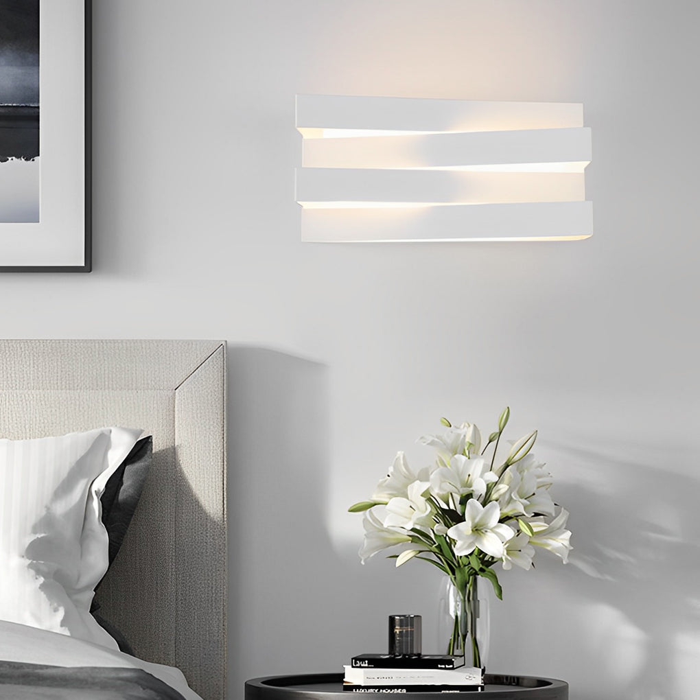 Creative Geometric LED Contemporary Clean-Lined Wall Light, Bedroom Wall Sconce, detail 3