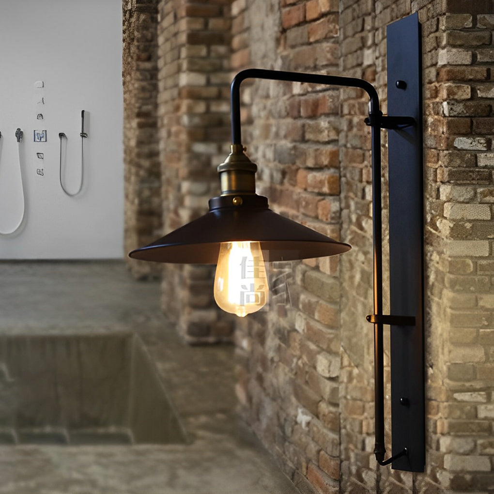Adjustable Creative LED Black Retro Industrial Wall Light Sconce Lighting, Bedroom Wall Sconce, detail 3
