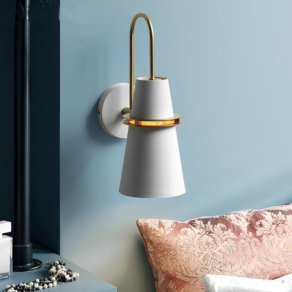 Personality Creative Iron Nordic Wall Light Plug-In Wall Light, Plug-In Wall Sconce, Dia 6in x H 15in