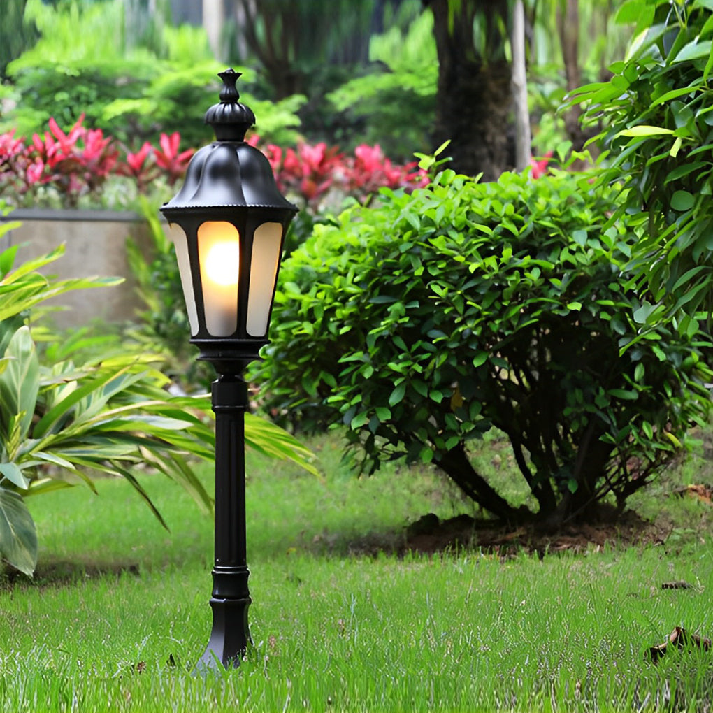 Exterior Waterproof LED Black European-style Lawn Lights Path Lamp Post, Outdoor Wall Light, detail 6