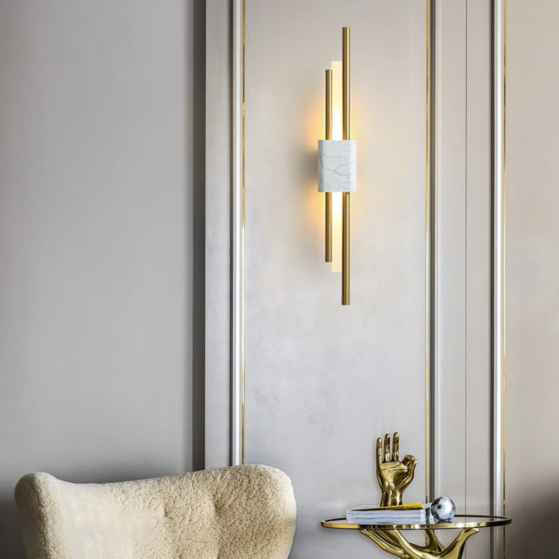 Strips Marbles Creative Premium Postmodern LED Wall Fixtures Fixture Wall Light, Hardwired Wall Sconce, detail 4