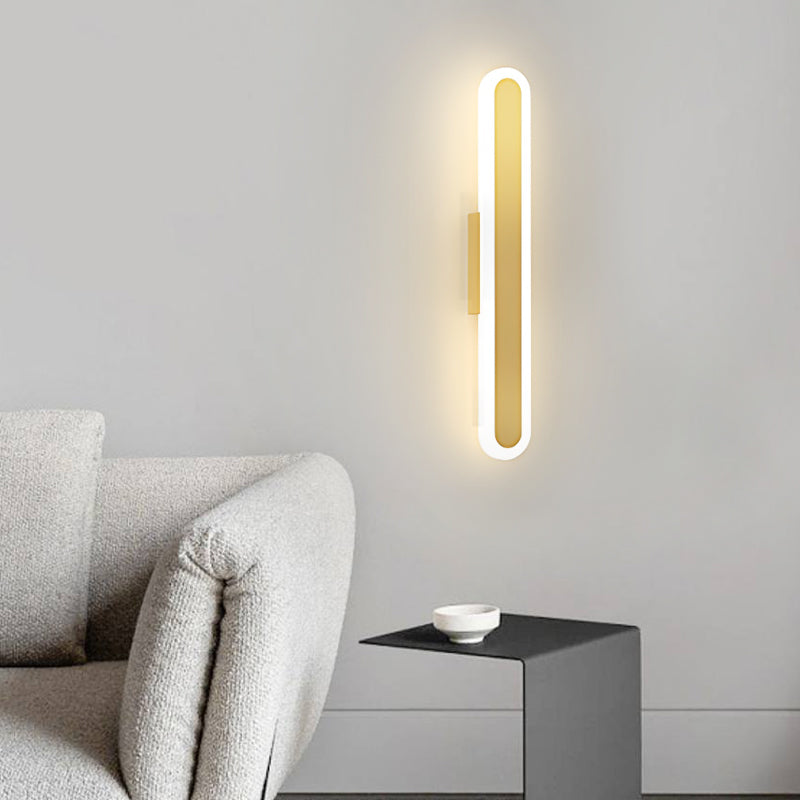 Long Strip Clean-Lined LED 3 Step Dimming Contemporary Indoor Wall Fixtures Fixture, Hardwired Wall Sconce, detail 4