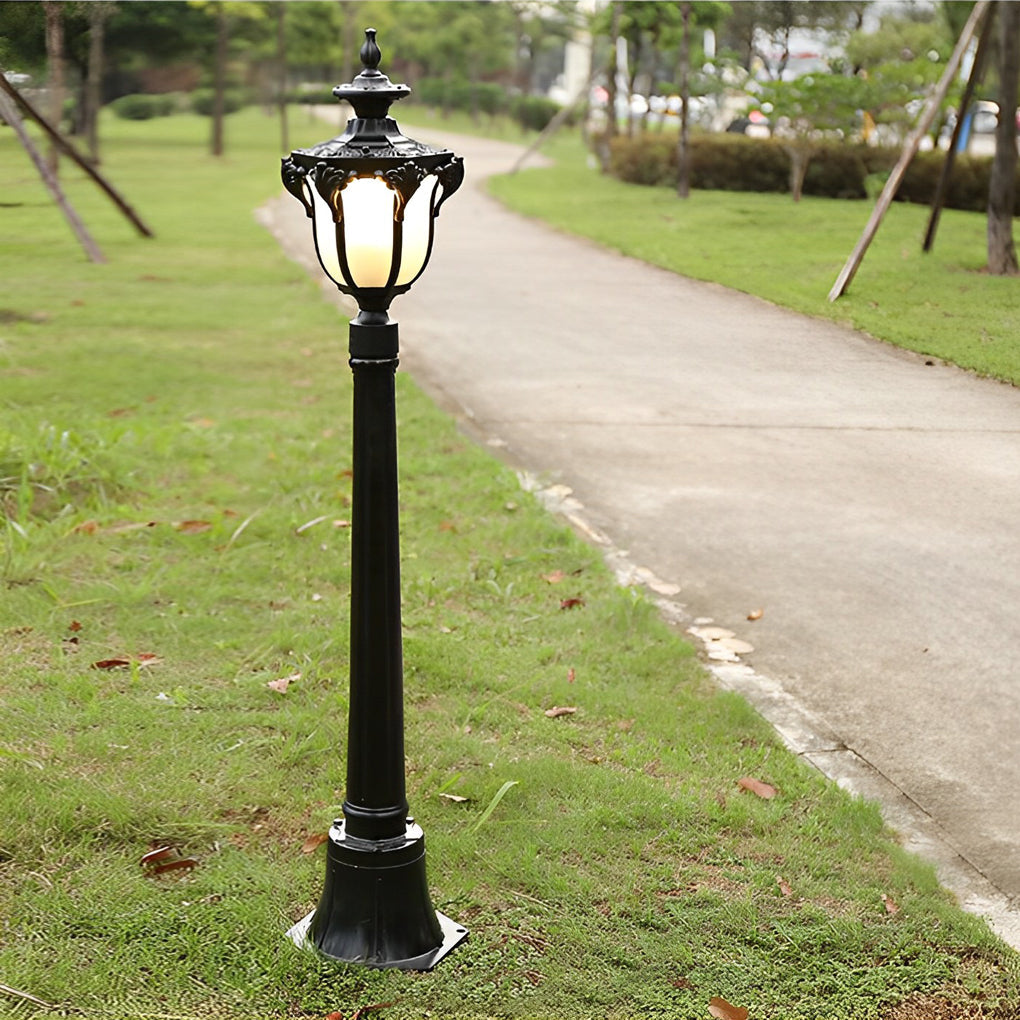 Exterior Waterproof LED European-style Short Pole Lamp Post Pathway Lights, Outdoor Wall Light, detail 3